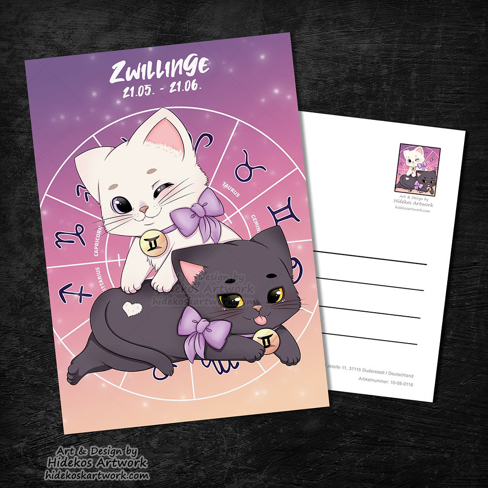 Miniaturbild: Sternzeichen Nekos - Postkarten