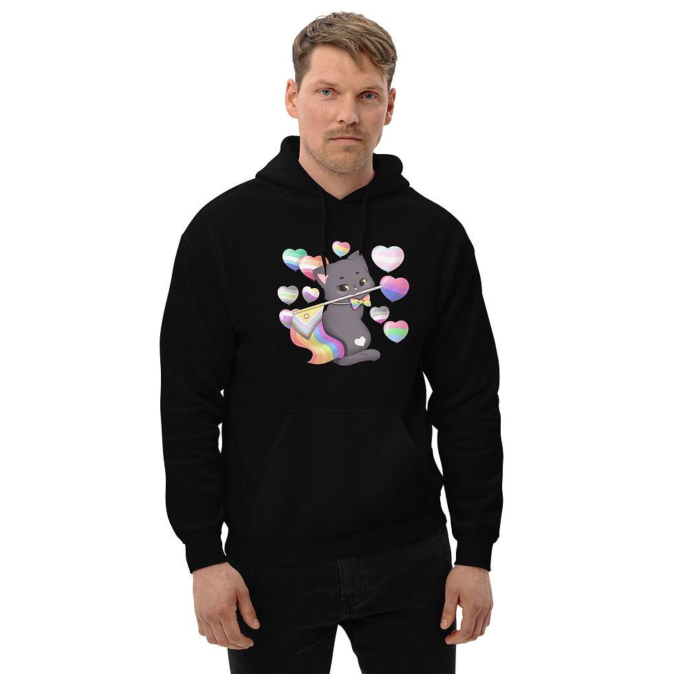 Miniaturbild: Progress Pride Neko - Unisex Hoodie bis 5XL