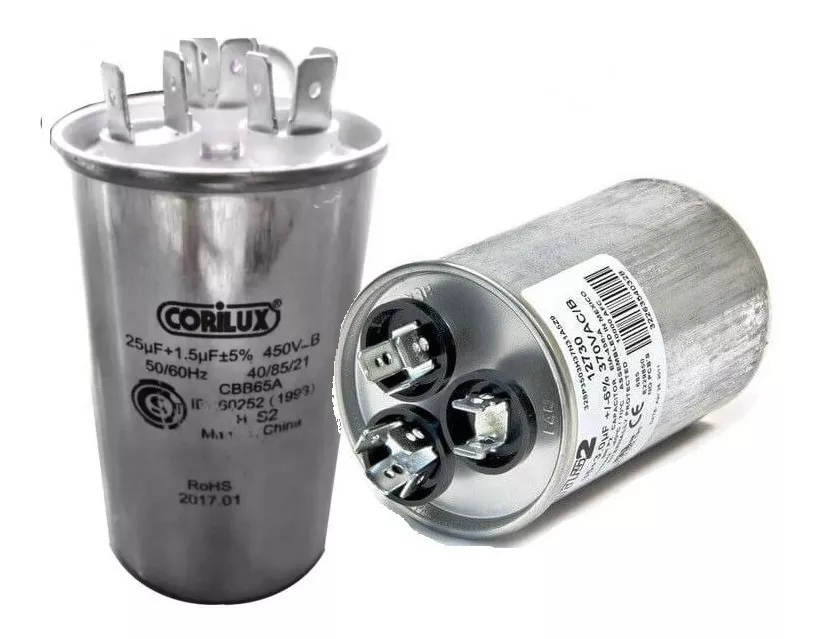 Capacitores monofásicos duales 450VCA