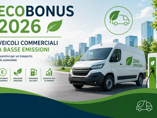Ecobonus 2026 per veicoli commerciali a basse emissioni