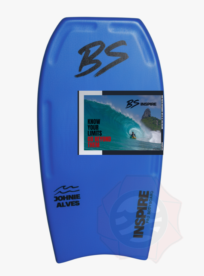 Miniatura: Bodyboard BS Inspire | Johnie Alves | Azul Royal-Preto | Crescent Tail