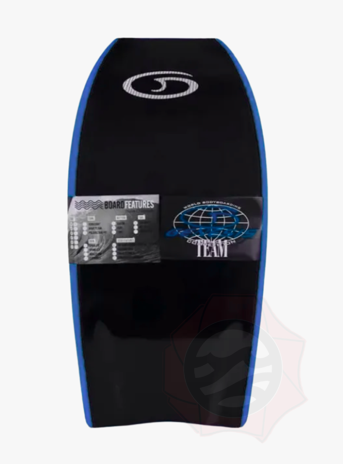 Miniatura: Bodyboard Extreme | Azul Royal-Preto | Crescent Tail + Leash Silver