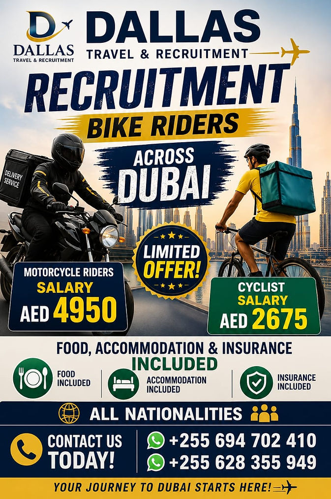 dubai deriver rider jobs