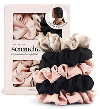 Amazon - Kitsch Satin Hair Scrunchies for Women - Softer Than Silk Scrunchies for Hair Sat