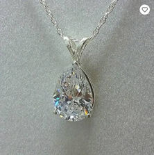 Temu - 925 Silver Plated Teardrop Shaped Gemstone Zircon Pendant Necklace, White.jpg