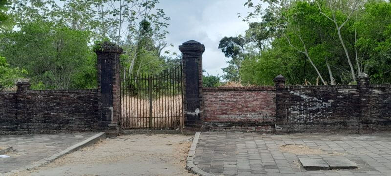 De nieuwe Oranjetuin is overwoekerd door onkruid, struikgewas, bomen en inmiddels zelfs verworden tot een vuilstortplaats