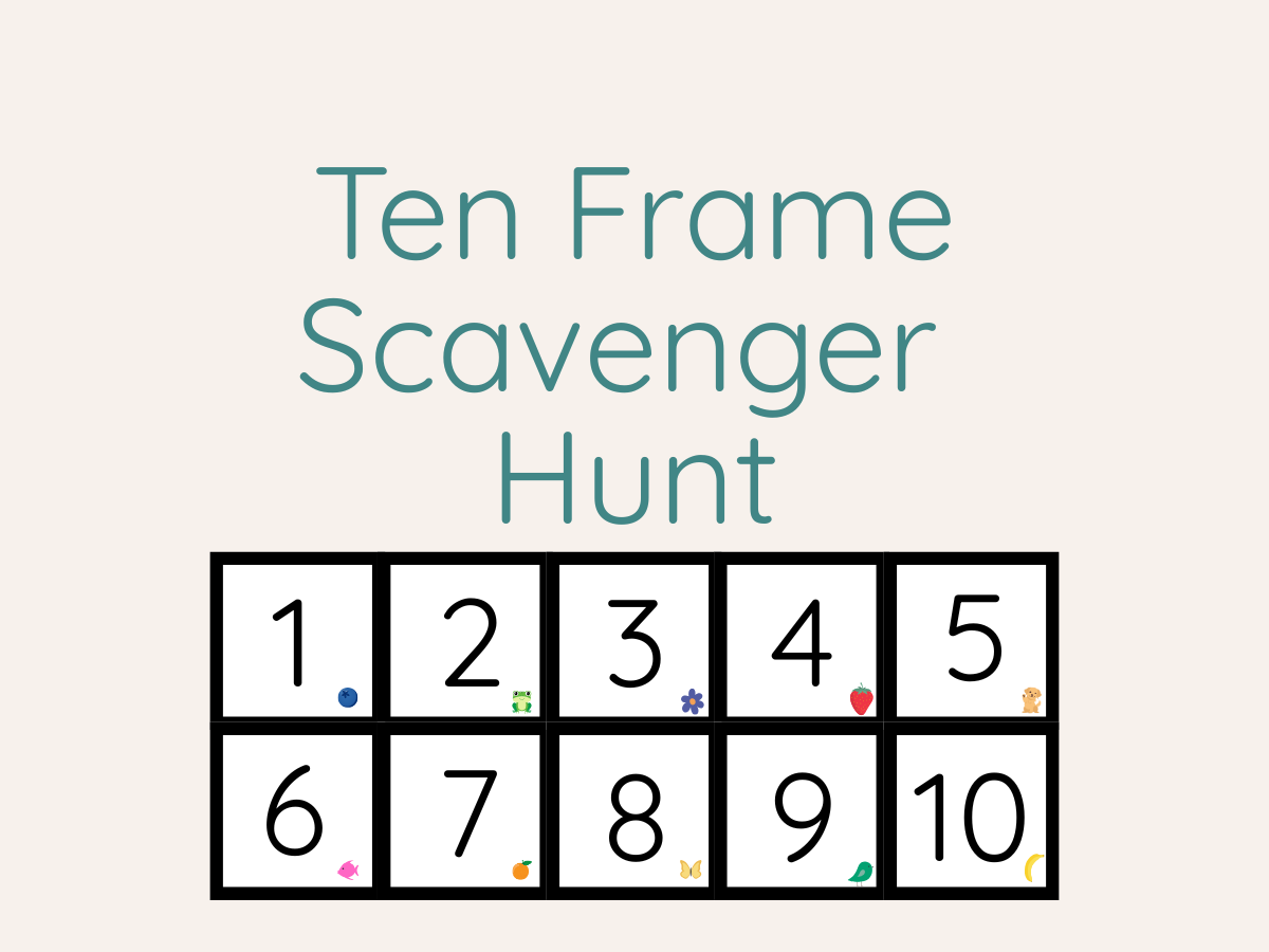 Ten Frame Scavenger Hunt