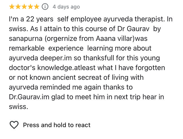 Reviews about Dr Guarav's work
