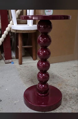 Maroon side table