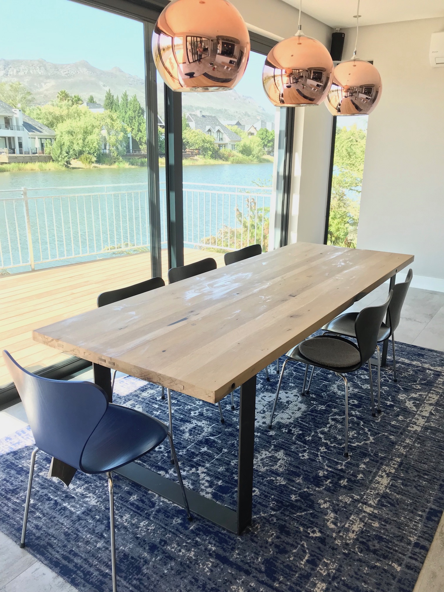 French KWV oak dining room