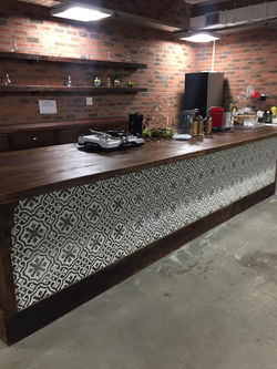 Mosaic bar front