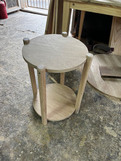 Oak pedestals