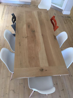 French oak dining room table