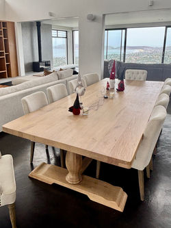 French oak diningroom table
