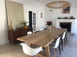 French oak dining room table