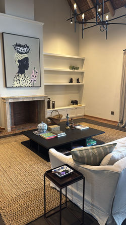 Large oak coffee table