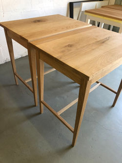 Oak side tables