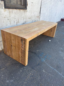 2.5m recycled oregon table