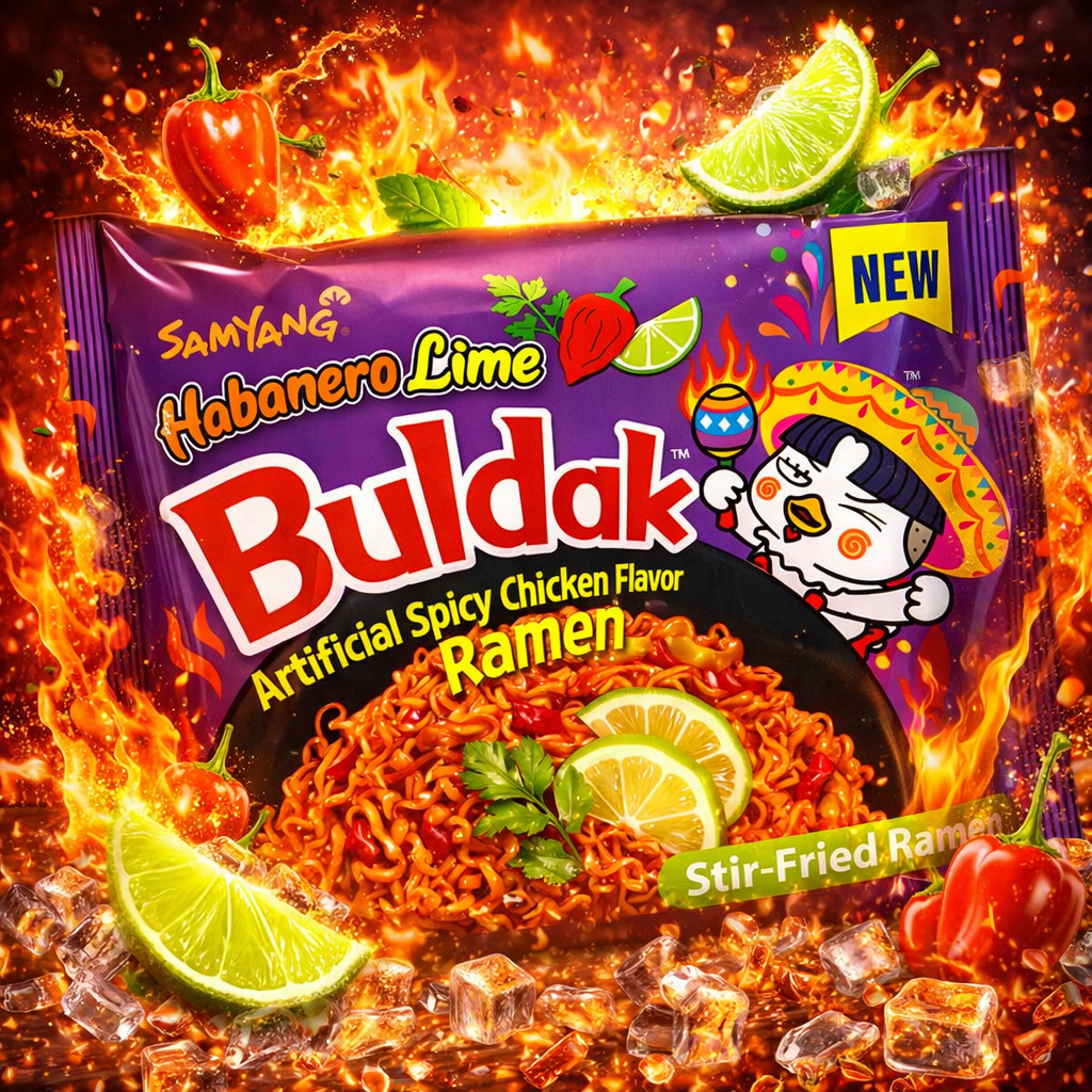 Buldak Ramen Noodles Habanero Lime Hot Chicken