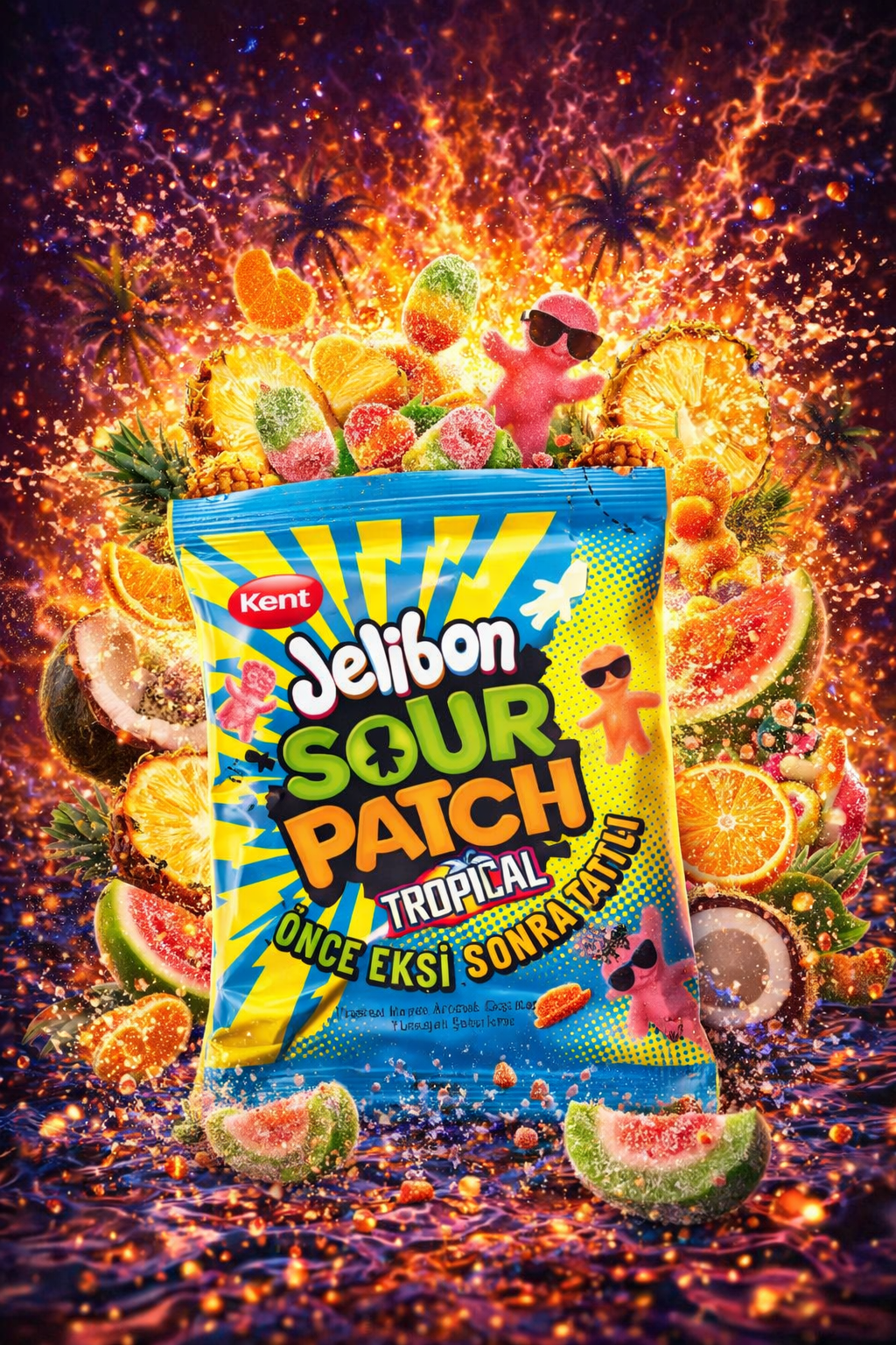 Jelibon Sour Patch Kids Tropical