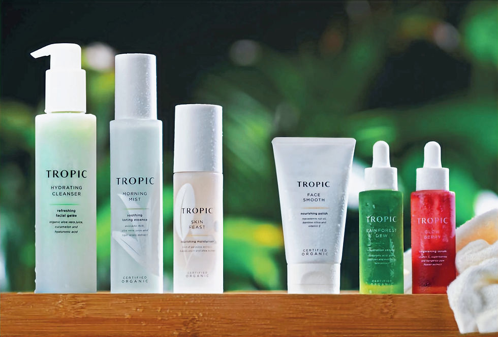 Tropic vegan skincare for sensitive and eczema skin