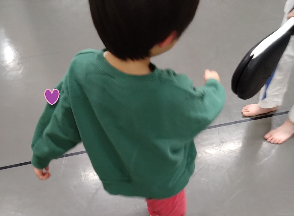 空手をやる幼児