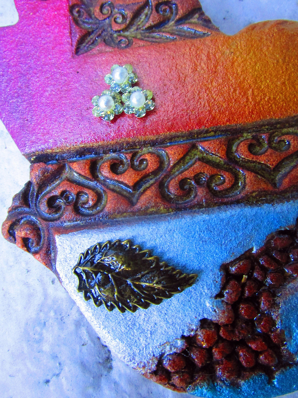 Thumbnail: ceramic colorful hamsa wall hanging.