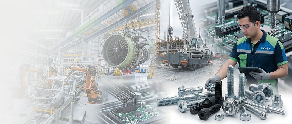 sujetadores , fasteners, sectores de experiencia
