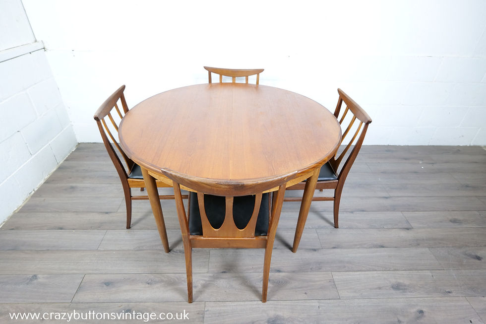 G Plan Fresco table and Brasilia chairs