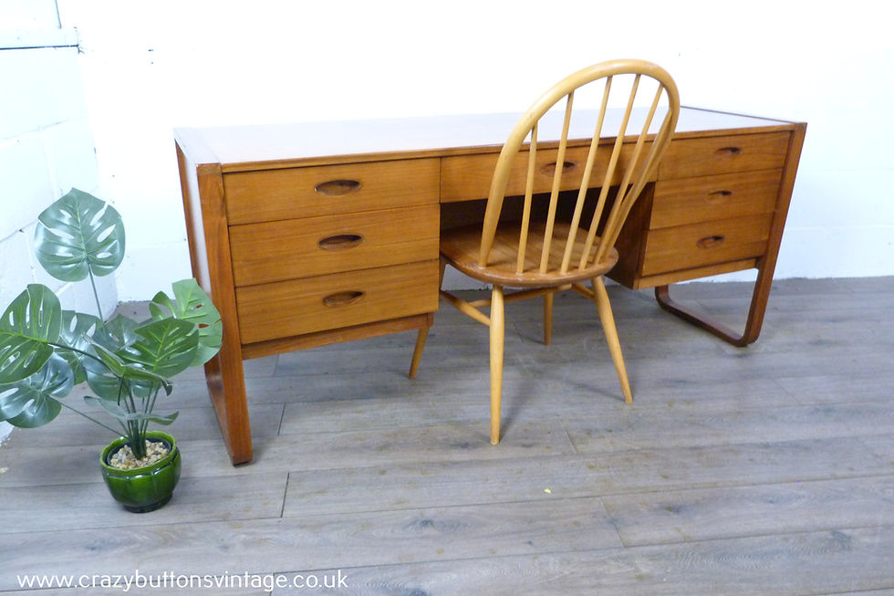 Uniflex walnut desk by gunther hoffstead
