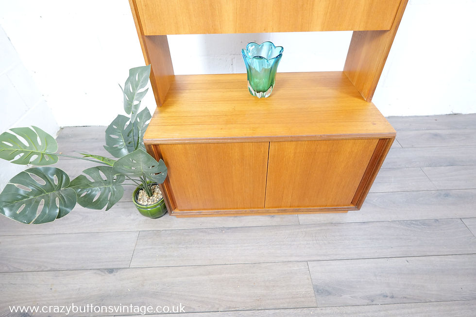 Thumbnail: g plan form five teak drinks cabinet bookcase