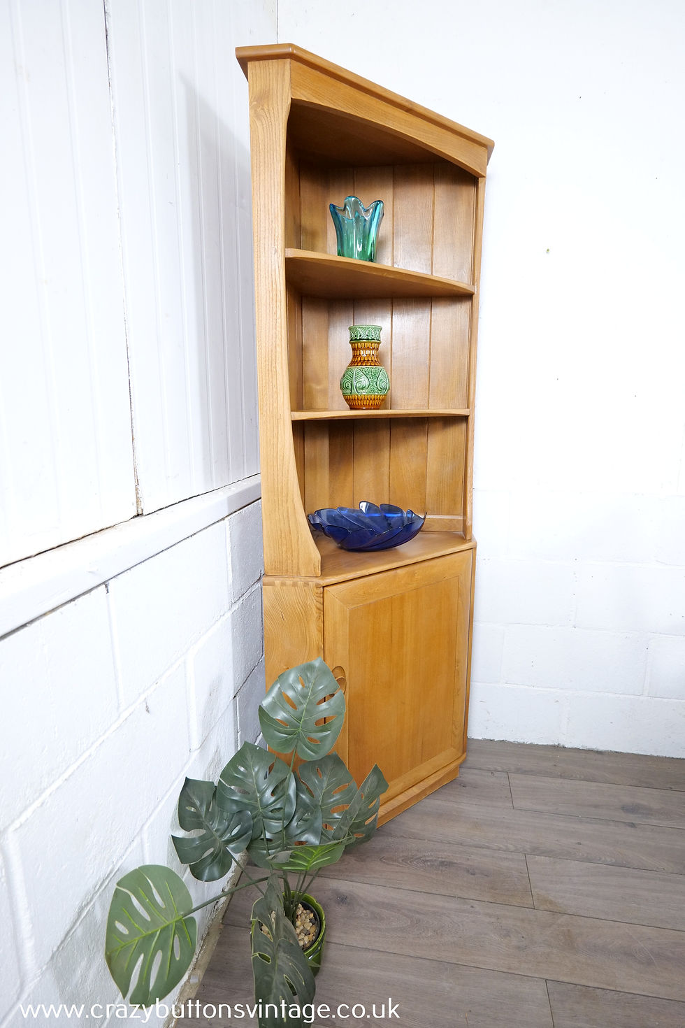 Thumbnail: Ercol Windsor corner cabinet