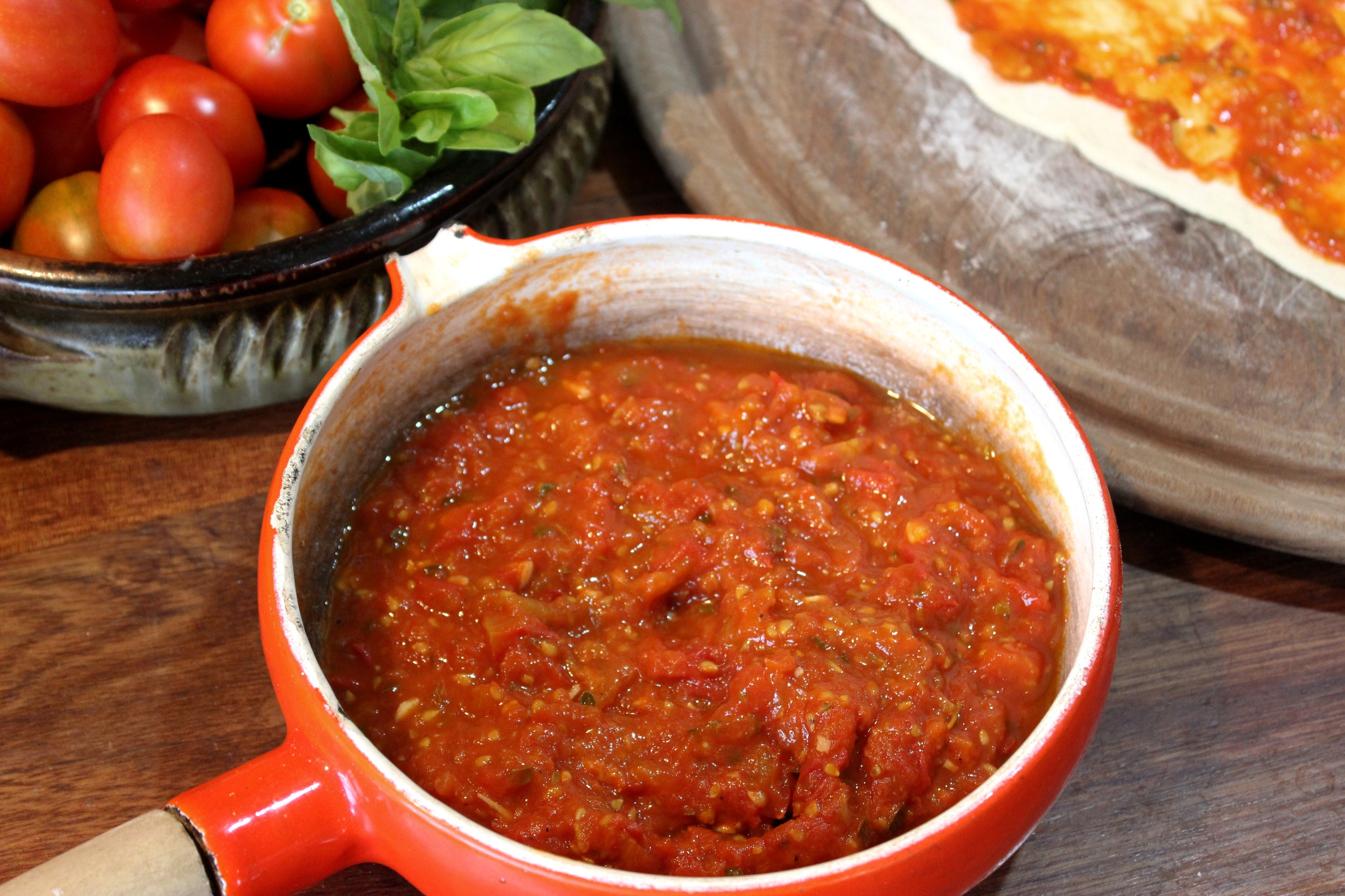 Fresh Tomato Pizza Sauce Kitchengardenrhythms