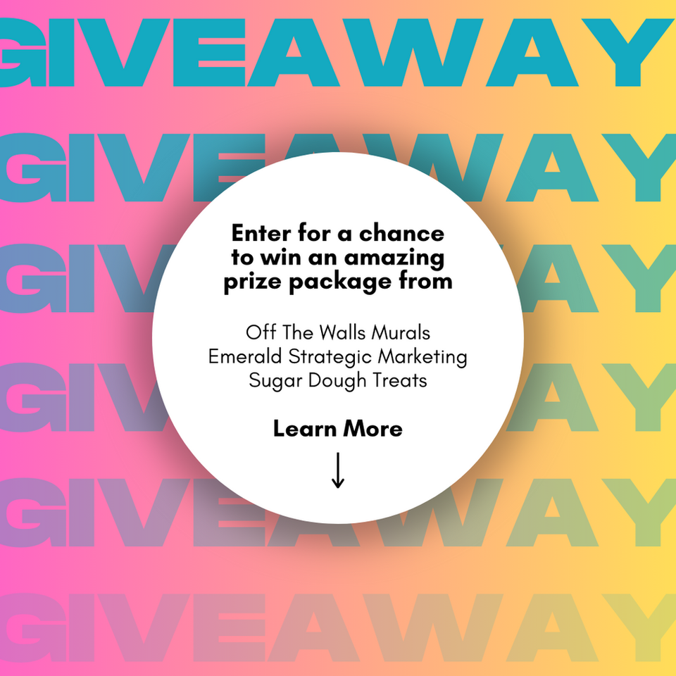 A graphic showing some giveaway details from an Emerald collaboration giveaway.