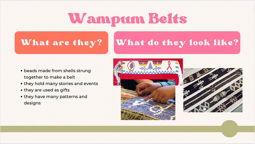 what are wampum belts?