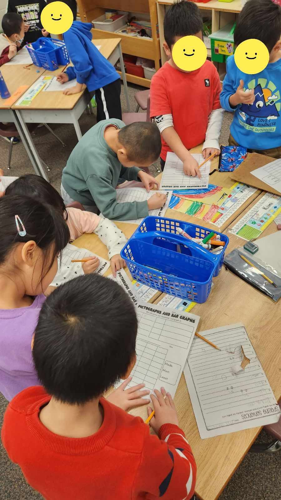 student surveying each other