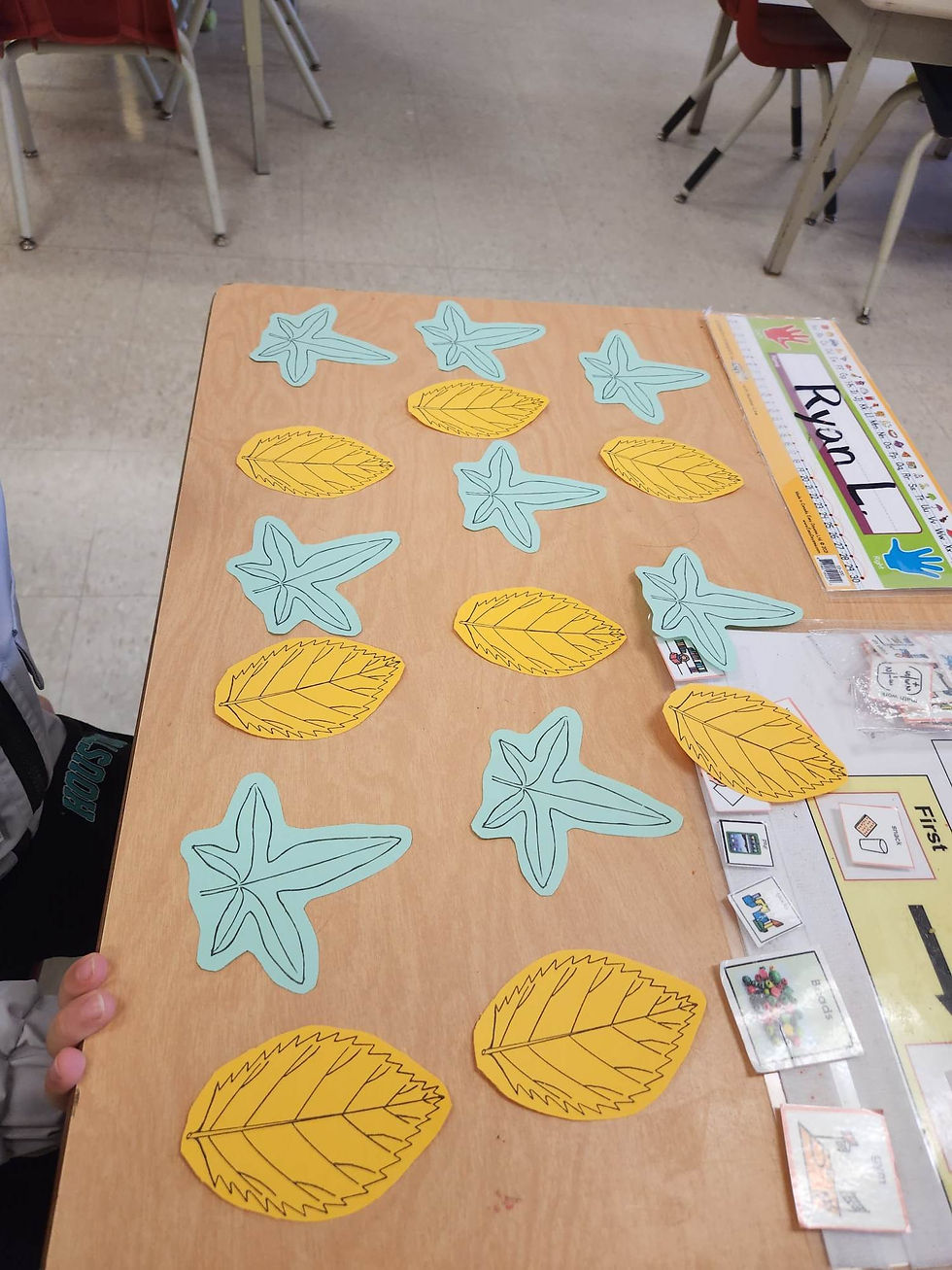 JKs pattern before gluing