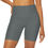 Thumbnail: Dark Grey High Waisted Yoga Shorts (AOP)