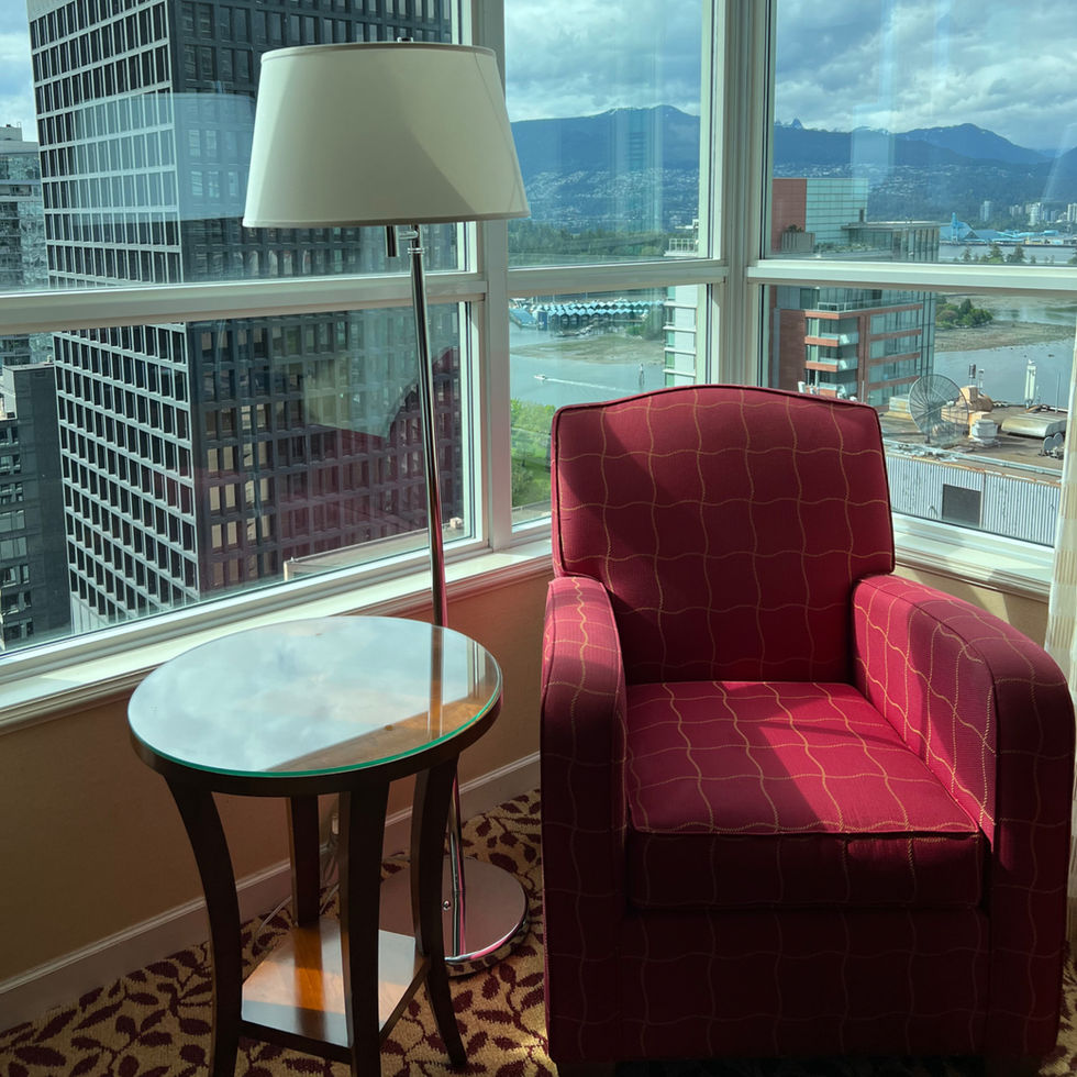 view from Vancouver marriot pinnacle downtown hotel room