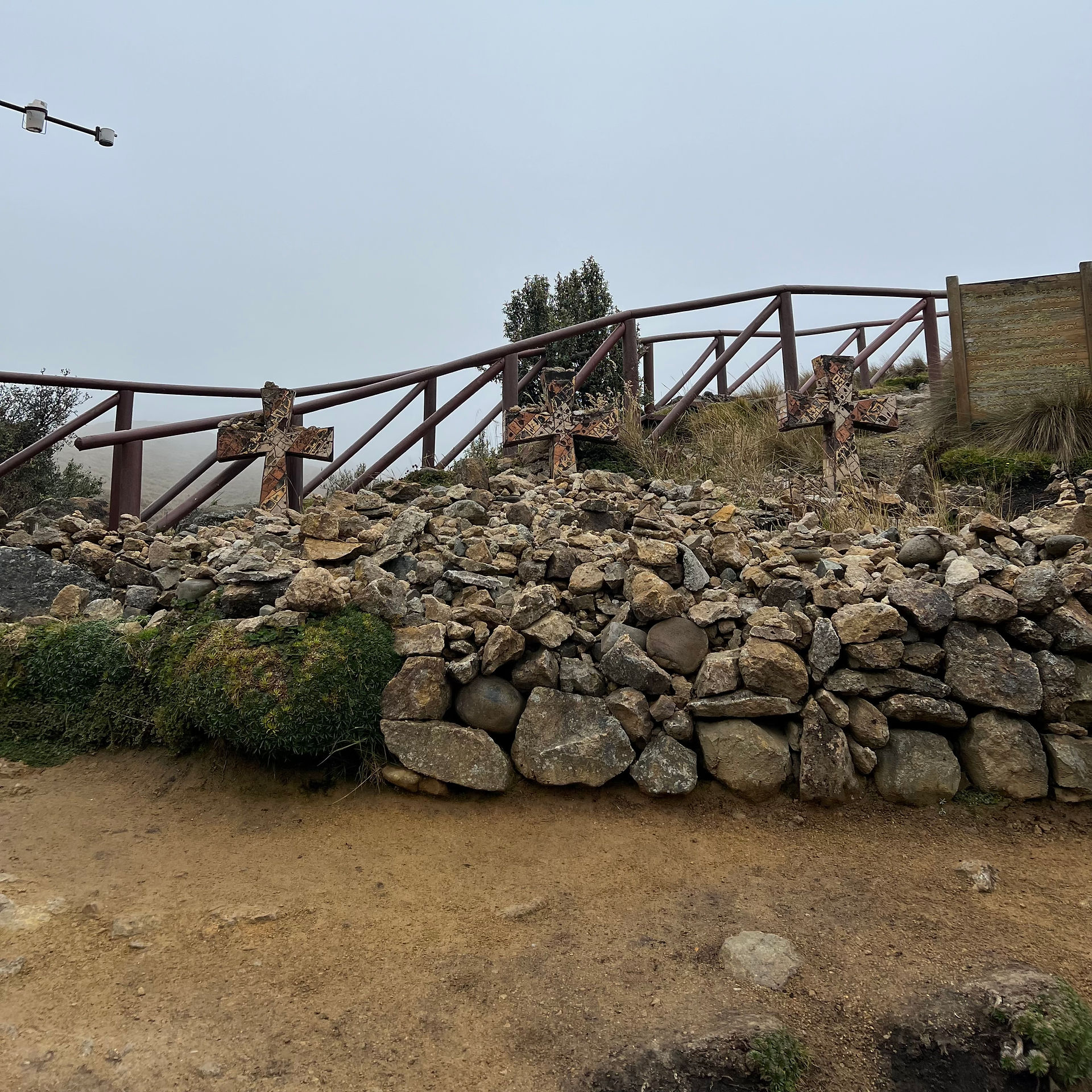 trail head in Cajas national park