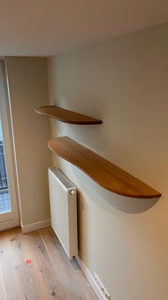 radiatorombouw, zwevende wandplank, wandplank, blinde bevestiging