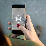 Smartphone mit 360 Grad Rundgang
