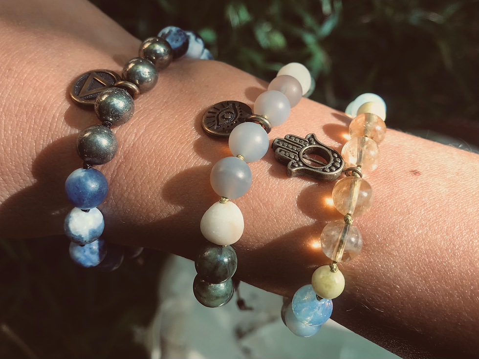 Thumbnail: custom adjustable mala bracelet
