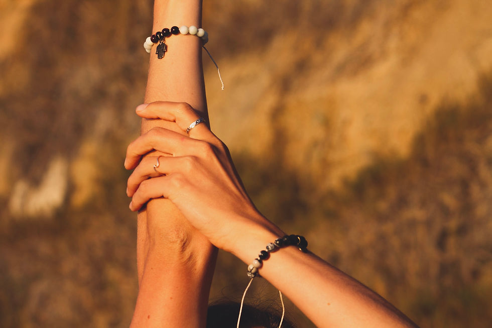 Thumbnail: custom adjustable mala bracelet