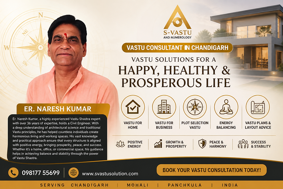 Discover Positive Living with a Skilled Vastu Expert in Chandigarh