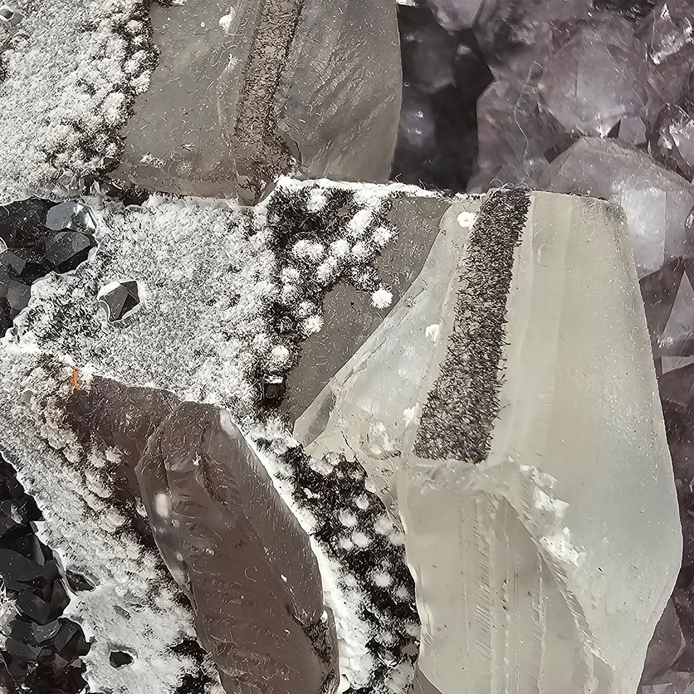 Thumbnail: Amethyst with Calcite - High Contrast, Unique Colors