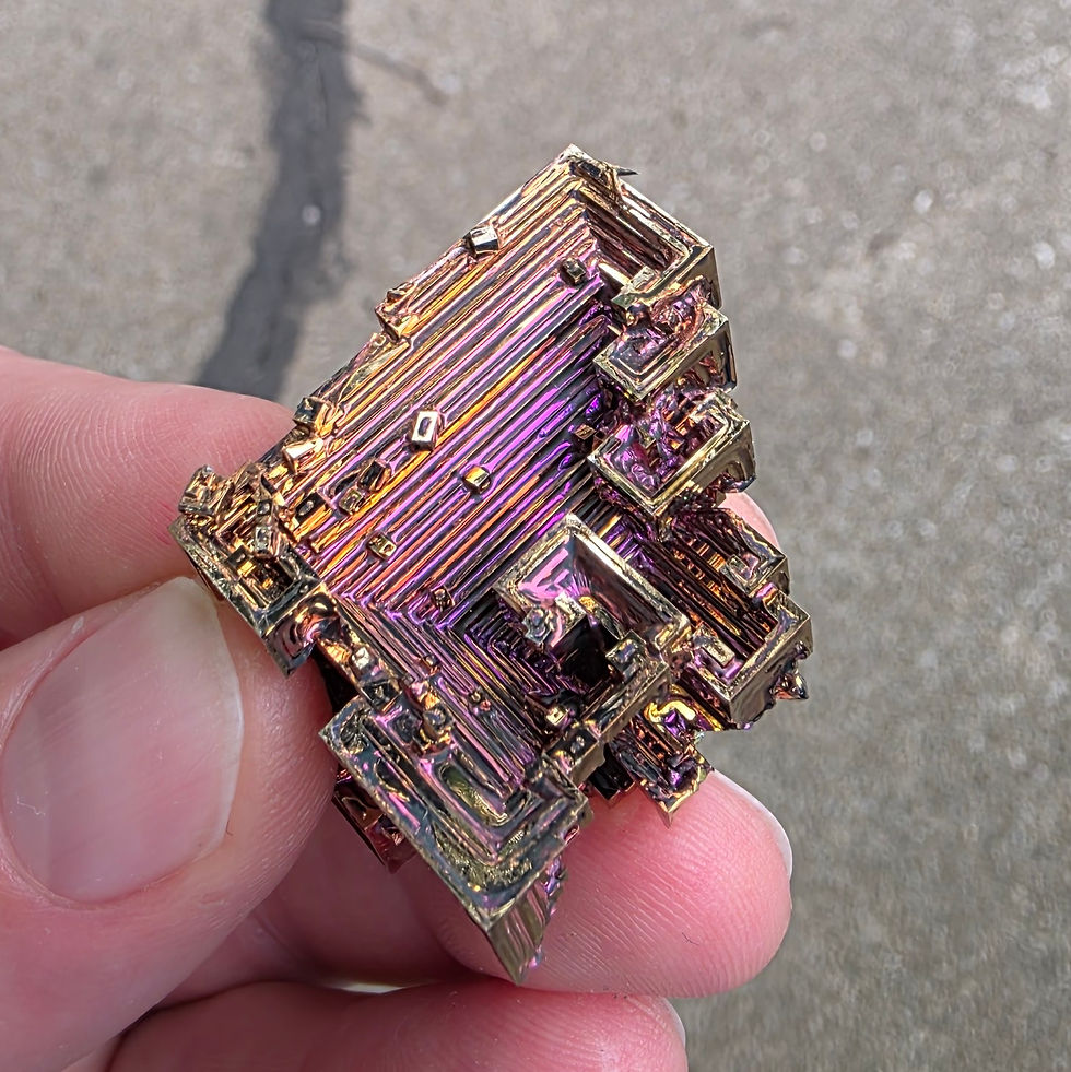 Thumbnail: Premium Colorful Bismuth Crystal Grown in the USA
