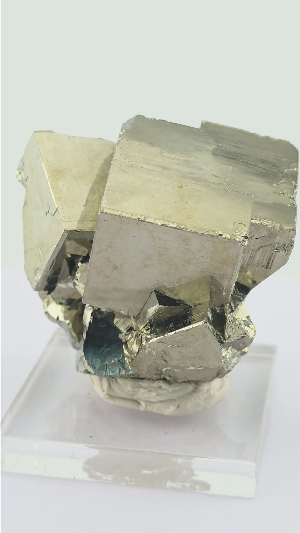 Thumbnail: Pyrite from Huanzala Mine, Peru - Well Balanced Cubic Mineral Specimen