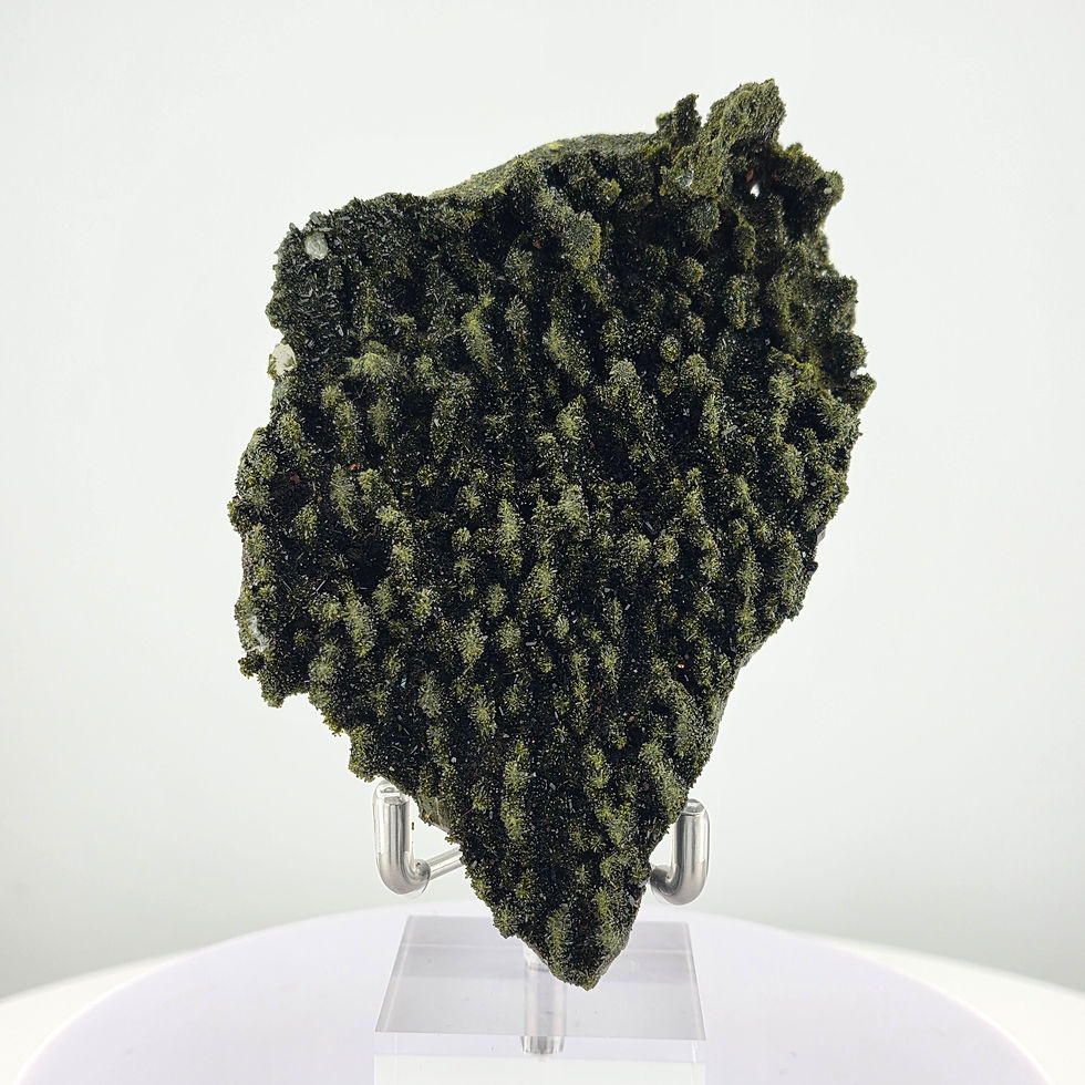 Thumbnail: Epidote from Turkey with Rich Dark Green Color and Great Luster - Very Sparky