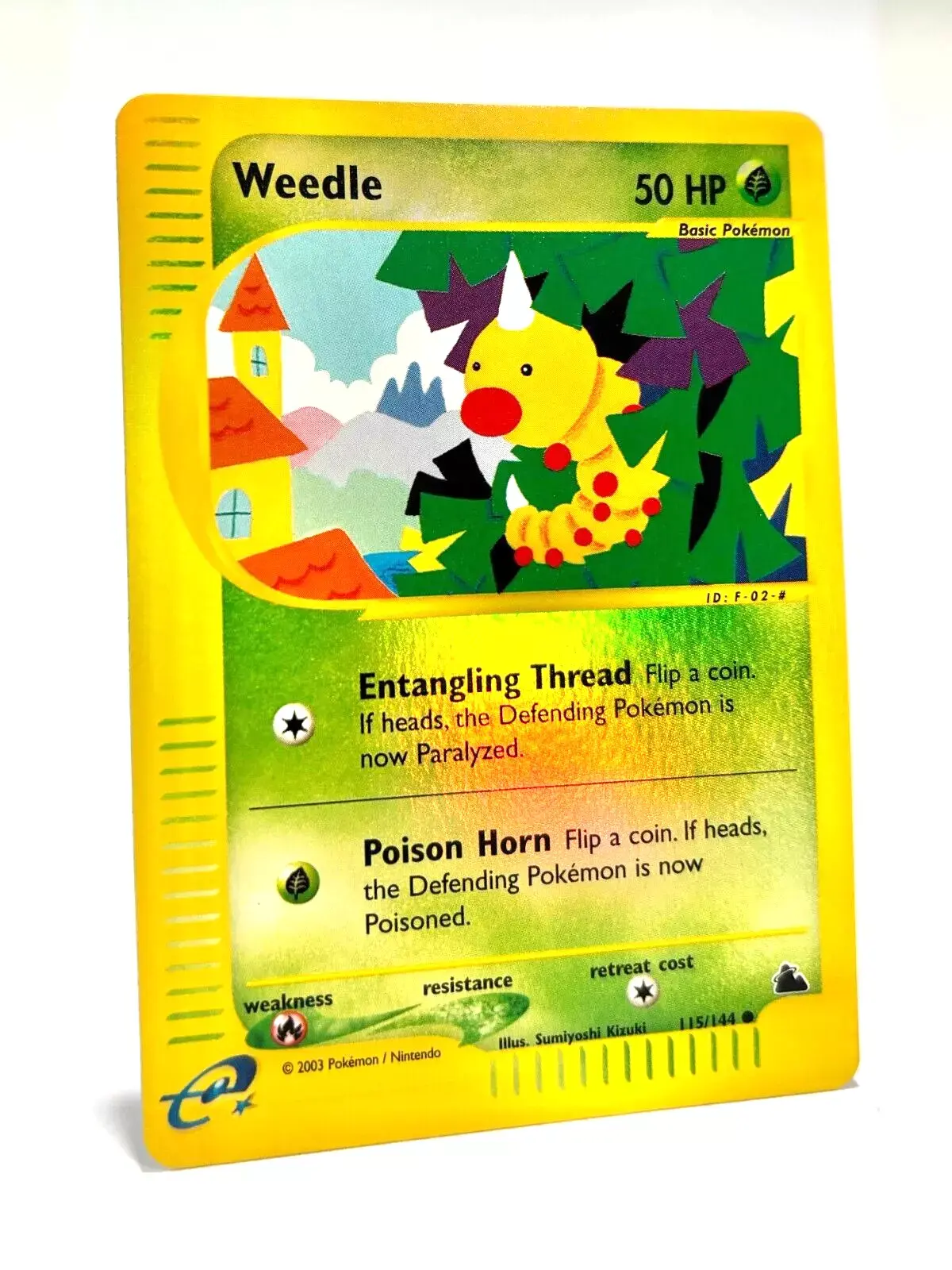 Weedle Reverse Holo Skyridge 115/144